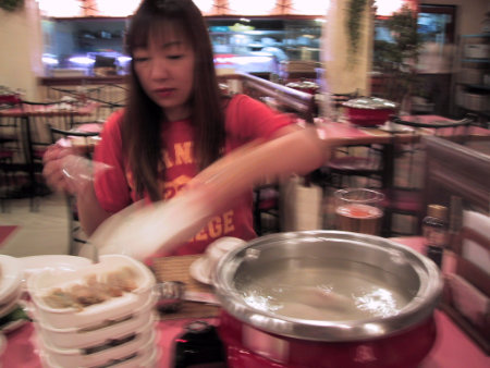 Phuket Patong beach suki chop stick