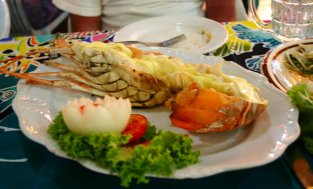 Phuket Karon beach Local restaurant