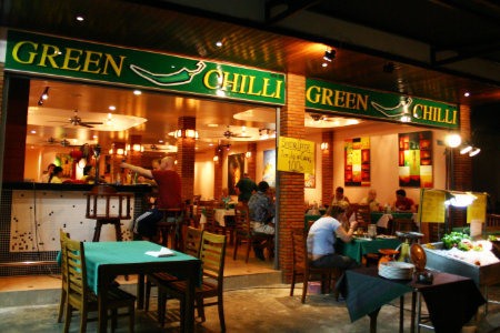 Phuket Karon beach Green Chilli restaurant