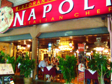 Phuket Patong beach Italian restaurant Napoli