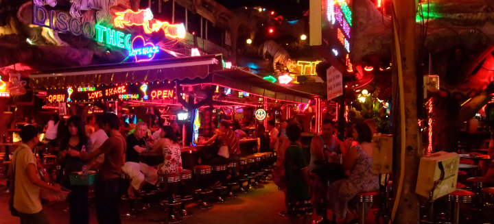 Phuket Patong beach Soi Bangla