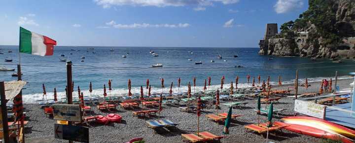 Italia Positano Fornillo beach