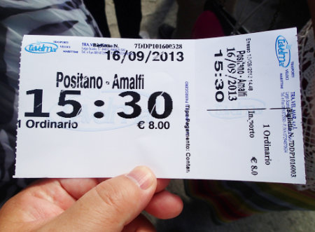 Italia Positano Ferry Ticket