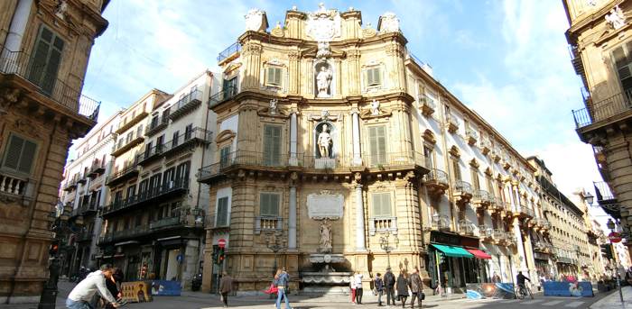 Italy Palermo Quattro Canti
